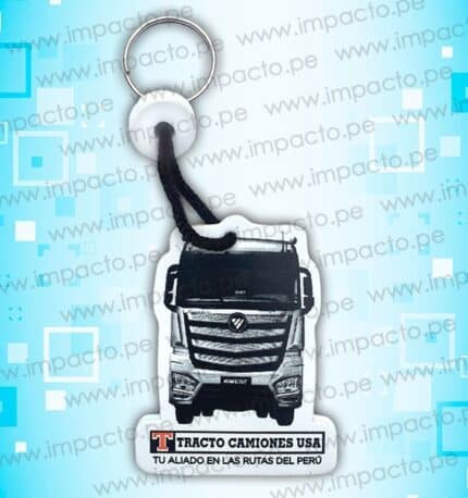 Llavero microporoso forma de camion