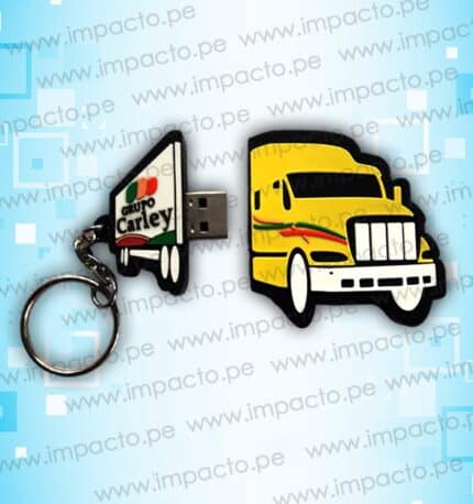 usb microinyectado forma de camion